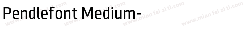 Pendlefont Medium字体转换